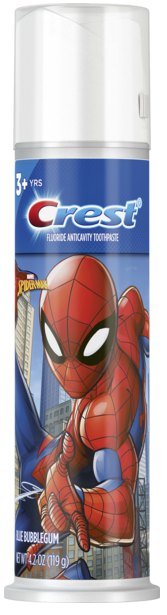 Детская зубная паста, Crest Kid's Cavity Protection Spiderman, Blue Bubblegum, 119грам
Детская зубная паста, Crest Kid's Cavity Protection Spiderman, Blue Bubblegum, 119грам