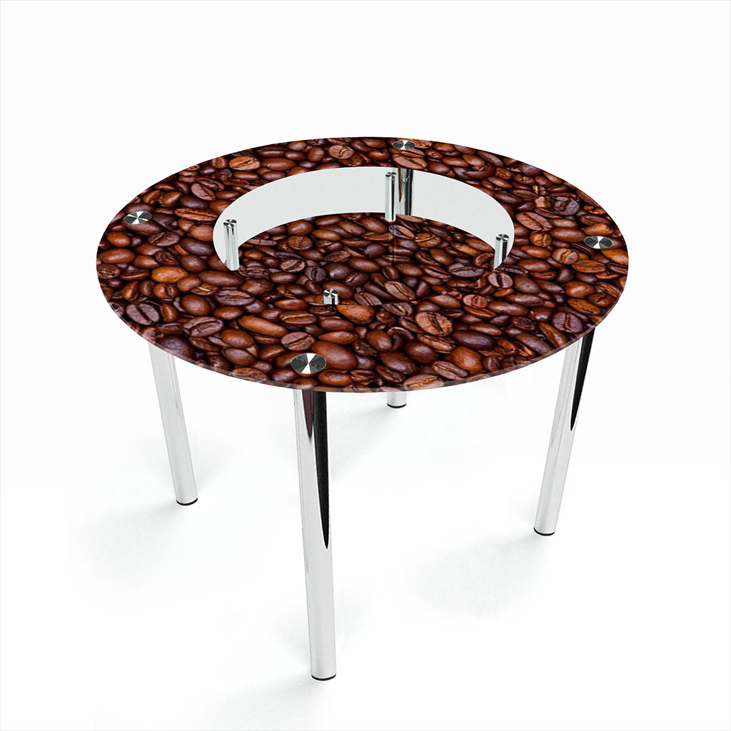 Стол обеденный на хромированных ножках Круглый с полкой Coffee aroma 700х700 *Эко, Фотопечать
Стол обеденный на хромированных ножках Круглый с полкой Coffee aroma 700х700 *Эко, Фотопечать