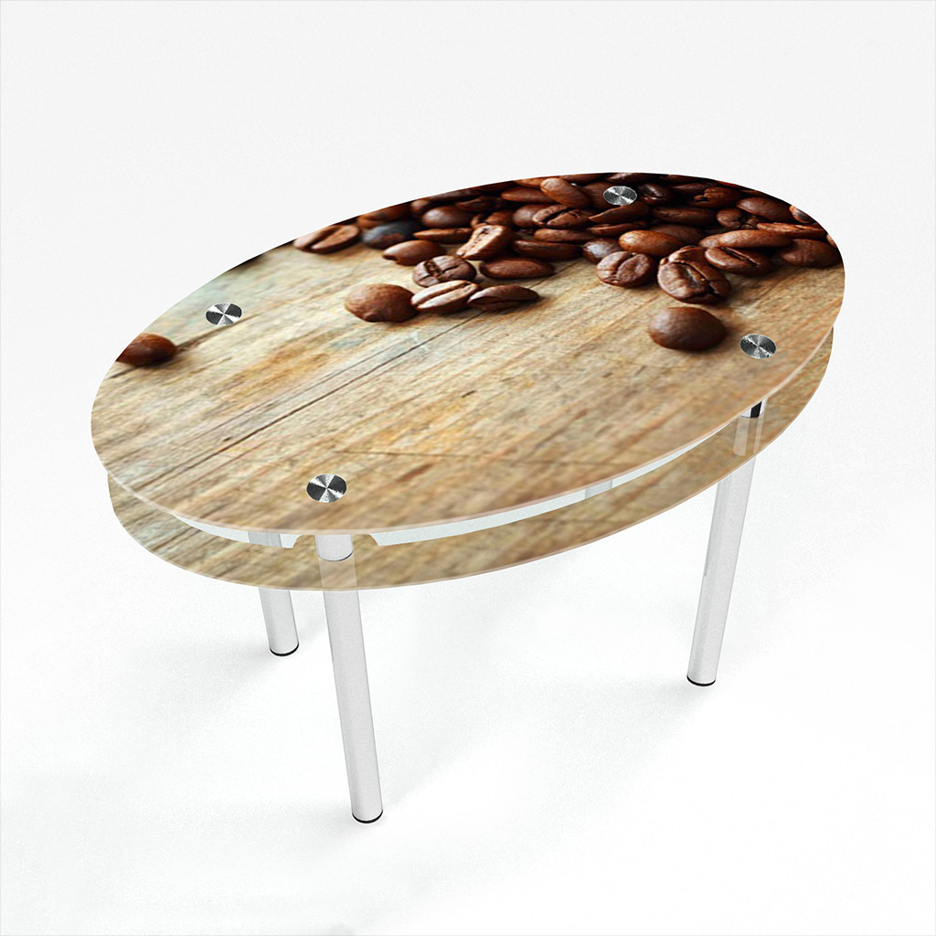 Стол обеденный на хромированных ножках Овальный с проходящей полкой Coffee 1200х750, Фотопечать
Стол обеденный на хромированных ножках Овальный с проходящей полкой Coffee 1200х750, Фотопечать