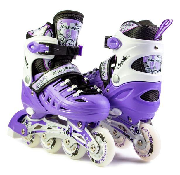 Детские роликовые коньки раздвижные, детские ролики бесшумные, Scale Sports. Violet, размер 29-33
Детские роликовые коньки раздвижные, детские ролики бесшумные, Scale Sports. Violet, размер 29-33