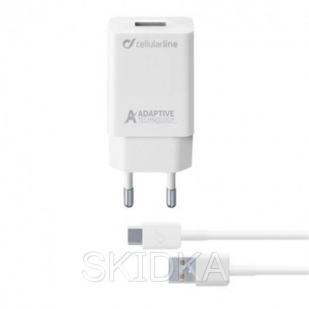 Сетевое зарядное устройство Cellularline Adaptive Fast Charger (USBx3A) Kit White + кабель Type-C (ACHSMKIT15WTYCW)
Сетевое зарядное устройство Cellularline Adaptive Fast Charger (USBx3A) Kit White + кабель Type-C (ACHSMKIT15WTYCW)