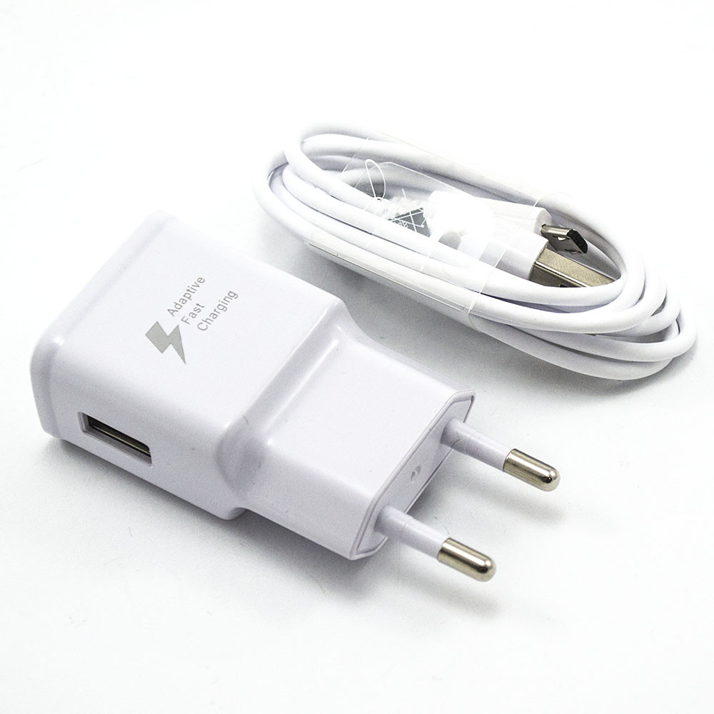 Зарядка для Самсунг + кабель micro USB FAST CHARGING 2 Ампера, Samsung S4, S5, S6, S7, Белый
Зарядка для Самсунг + кабель micro USB FAST CHARGING 2 Ампера, Samsung S4, S5, S6, S7, Белый
