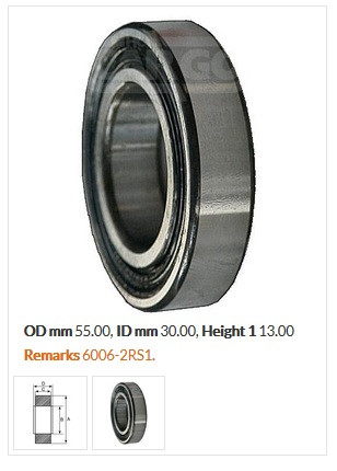 Підшипник 140283 OD mm 55.00, ID mm 30.00, Height 1 13.00 Німеччина Ika 8.8216.0, 6006
Підшипник 140283 OD mm 55.00, ID mm 30.00, Height 1 13.00 Німеччина Ika 8.8216.0, 6006