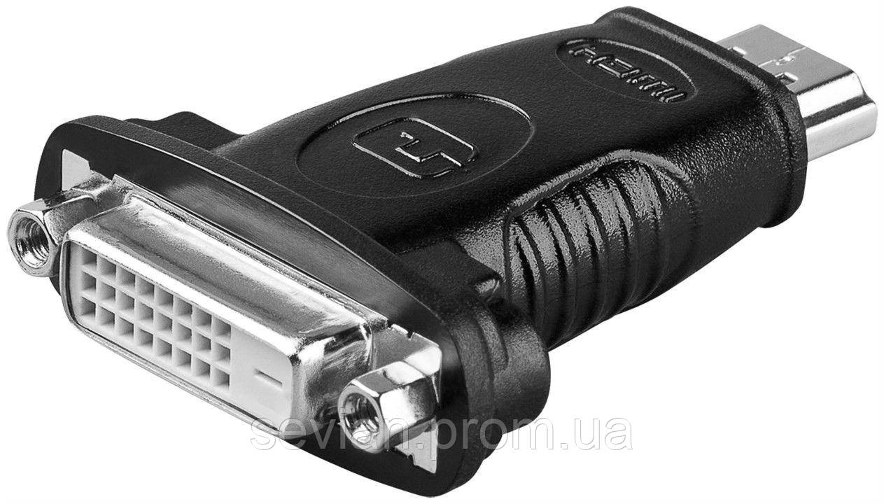 Перехідник моніторний HDMI-DVI M/F Goobay адаптер 24+1 Nikel Moulded Черный(75.03.3902)
Перехідник моніторний HDMI-DVI M/F Goobay адаптер 24+1 Nikel Moulded Черный(75.03.3902)