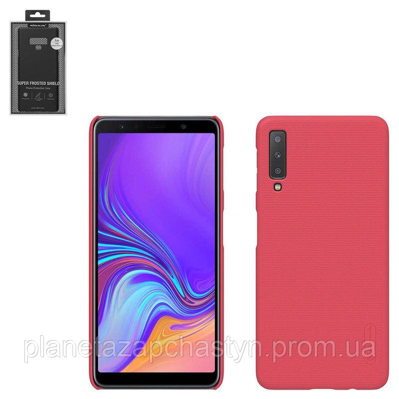 Чохол Nillkin Super Frosted Shield для Samsung A750 Galaxy A7 (2018), червоний, матовий, з підставкою,
Чохол Nillkin Super Frosted Shield для Samsung A750 Galaxy A7 (2018), червоний, матовий, з підставкою,