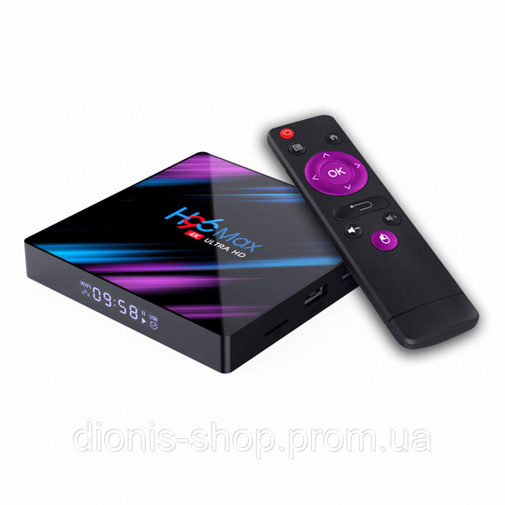H96 MAX 4/32 GB Smart TV Box 4K Rockchip RK3318 Quad Core, Android 9.0 Медиаплеер WiFi 2.4/5.0 + BT
H96 MAX 4/32 GB Smart TV Box 4K Rockchip RK3318 Quad Core, Android 9.0 Медиаплеер WiFi 2.4/5.0 + BT