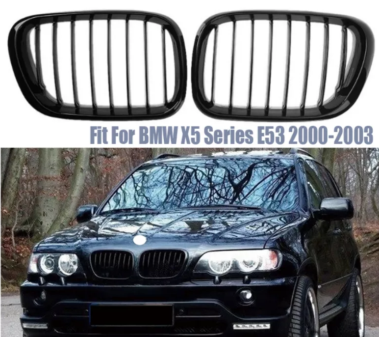 Решетки радиатора BMW E53 1999 - 2003 бмв е53 дорестал ноздри Х5 до черный глянец мат
Решетки радиатора BMW E53 1999 - 2003 бмв е53 дорестал ноздри Х5 до черный глянец мат