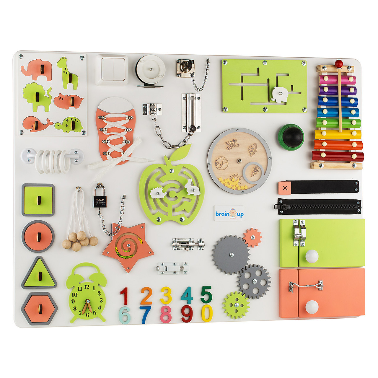 Бизиборд BrainUp Smart Busy Board настольная развивающая игра доска из 35 деталей XL60*80см (6006_1)
Бизиборд BrainUp Smart Busy Board настольная развивающая игра доска из 35 деталей XL60*80см (6006_1)