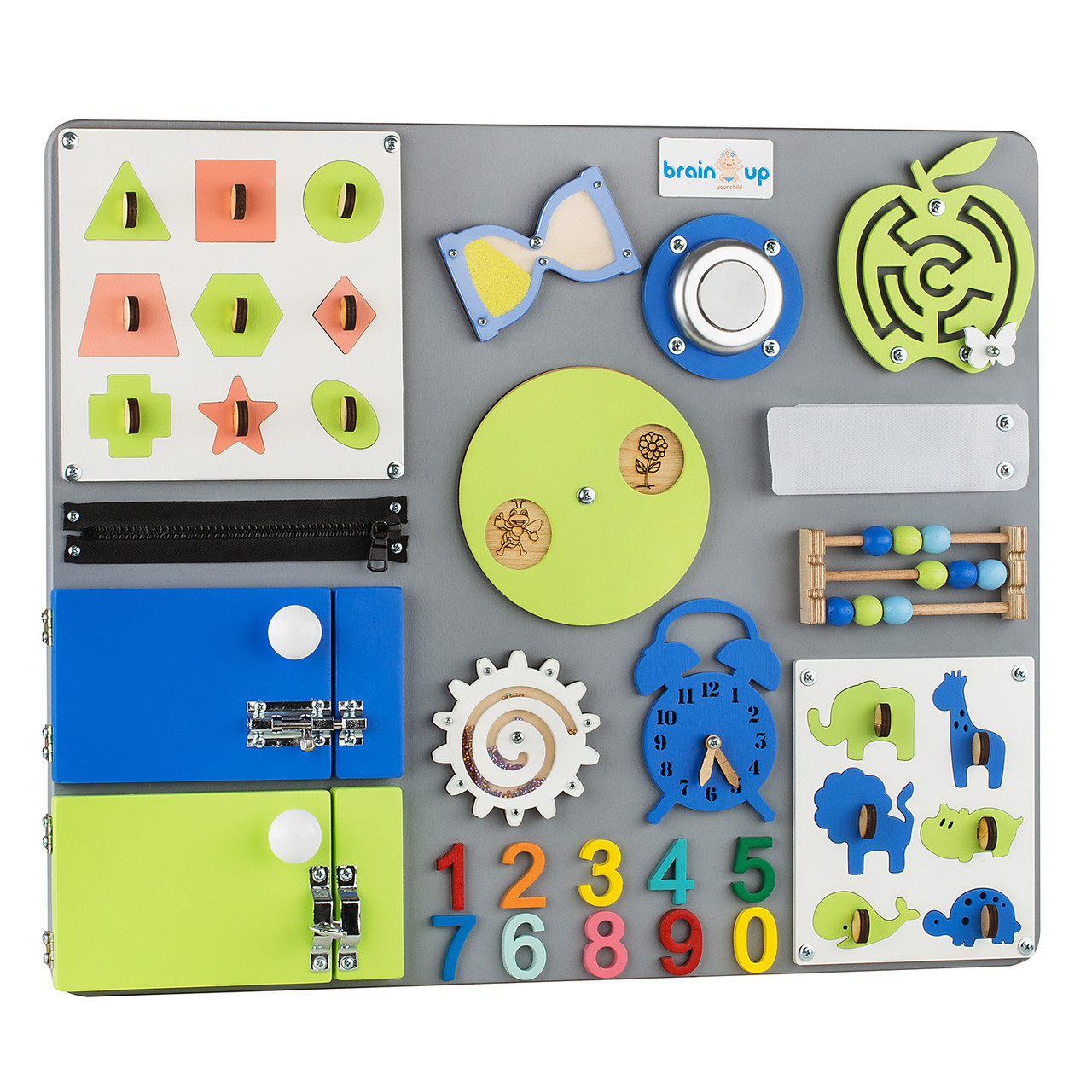 Бизиборд BrainUp Smart Busy Board настольная развивающая игра доска из 25 деталей M50*60 см (6004_2)
Бизиборд BrainUp Smart Busy Board настольная развивающая игра доска из 25 деталей M50*60 см (6004_2)