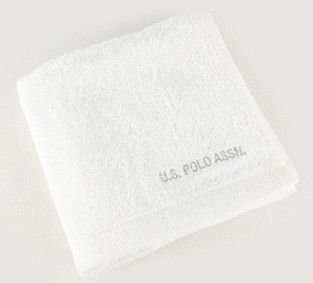 Махровое полотенце 50х90 U. S. POLO ASSN TAOS белое