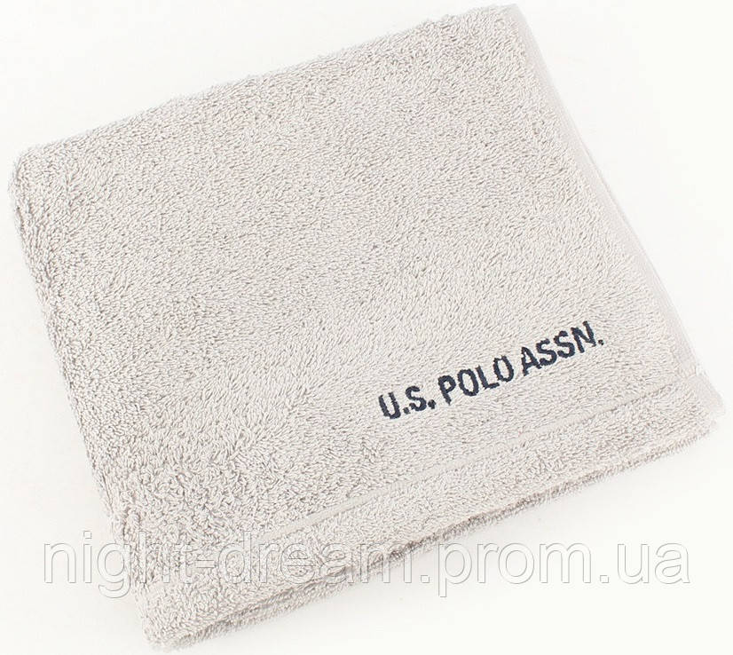 Махровое полотенце 50х90 U. S. POLO ASSN TAOS серовато-бежевое
