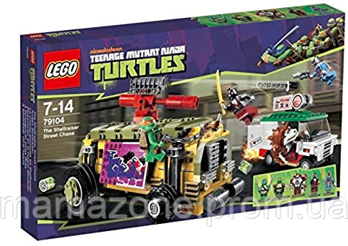 LEGO Teenage Mutant Ninja Turtles 79104 The Shellraiser Street Chase Погоня на панцирном танке
LEGO Teenage Mutant Ninja Turtles 79104 The Shellraiser Street Chase Погоня на панцирном танке