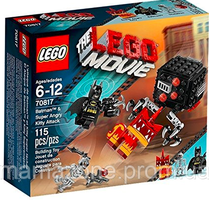 LEGO THE LEGO MOVIE 70817 Batman & Super Angry Kitty Attack Бэтмен и Супер Злая Кисонька атакуют
LEGO THE LEGO MOVIE 70817 Batman & Super Angry Kitty Attack Бэтмен и Супер Злая Кисонька атакуют