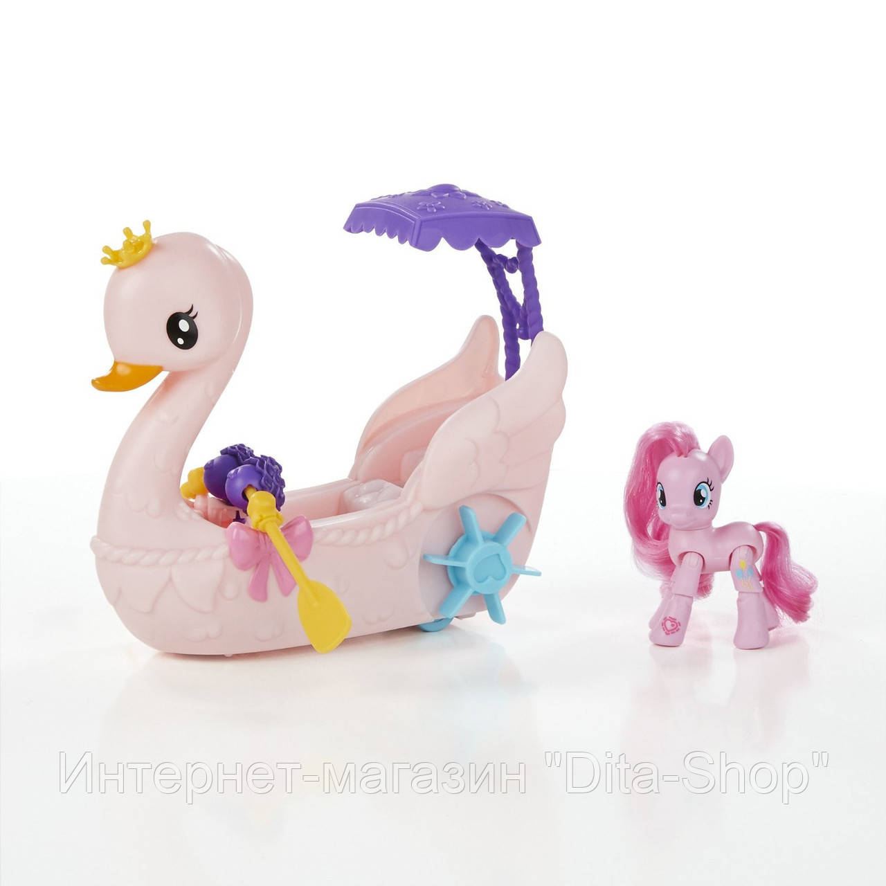 Детский Игровой набор для Девочек My Little Pony - Пинки Пай на лодке в виде розового лебедя с веслами и
Детский Игровой набор для Девочек My Little Pony - Пинки Пай на лодке в виде розового лебедя с веслами и