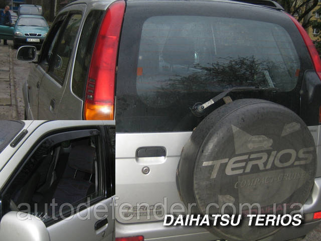 Дефлекторы окон (вставные!) ветровики Daihatsu Terios 1998-2005 2шт., HEKO, 13211
Дефлекторы окон (вставные!) ветровики Daihatsu Terios 1998-2005 2шт., HEKO, 13211