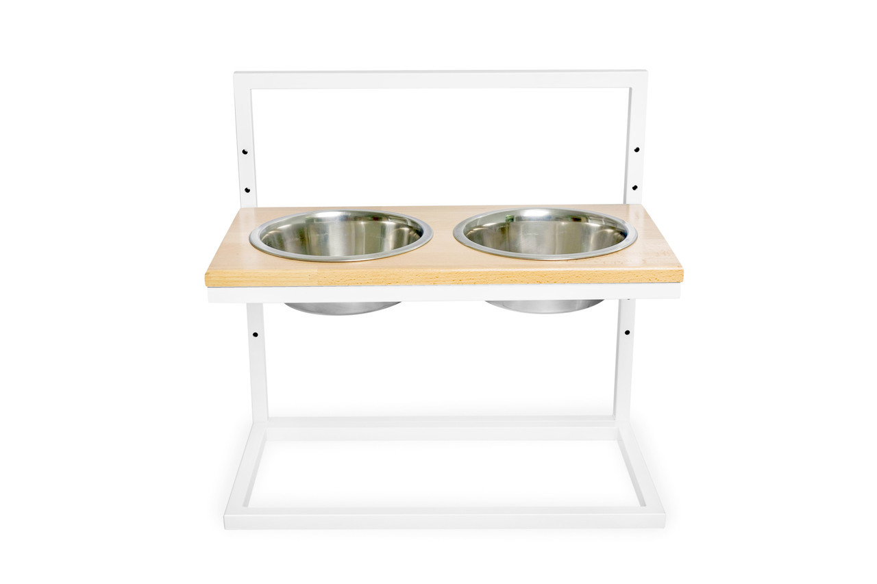 Миски на подставке c регулируемой высотой Lift Natural Wood + White Large (52x26cm / высота регулируется от 15cm до 40 cm/ Миски 1,8 л)
Миски на подставке c регулируемой высотой Lift Natural Wood + White Large (52x26cm / высота регулируется от 15cm до 40 cm/ Миски 1,8 л)