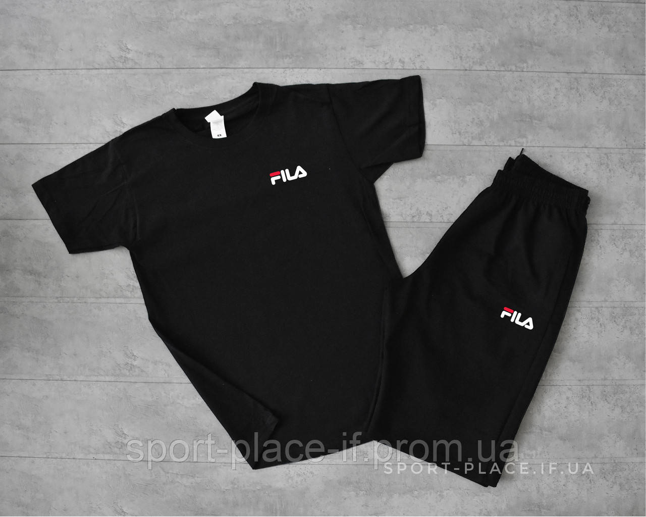 Летний комплект шорты и футболка Fila (черная футболка , черные шорты) маленький логотип L, 50, Черный
Летний комплект шорты и футболка Fila (черная футболка , черные шорты) маленький логотип L, 50, Черный