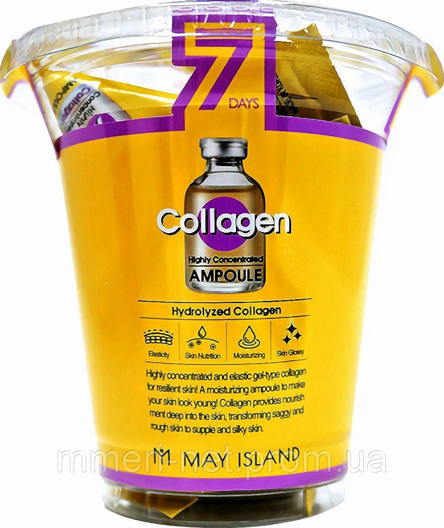 Набор сывороток для лица May Island 7 Days Highly Concentrated Collagen Ampoule. С коллагеном
Набор сывороток для лица May Island 7 Days Highly Concentrated Collagen Ampoule. С коллагеном