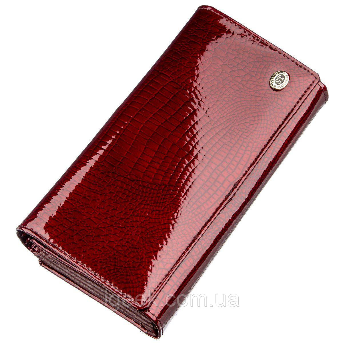 Лаковый женский кошелек с визитницей ST Leather 18911 Бордовый из кожи, Кожаный, Натуральная кожа
Лаковый женский кошелек с визитницей ST Leather 18911 Бордовый из кожи, Кожаный, Натуральная кожа