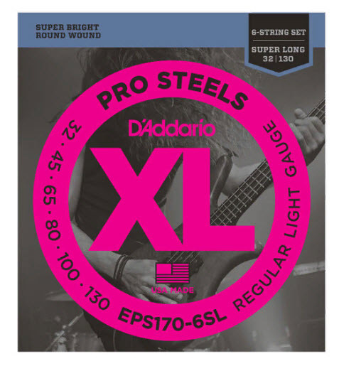 Струны для бас-гитары 6 струнный набор D`ADDARIO EPS170-6SL PRO STEELS LIGHT 6 STRING 32-130
Струны для бас-гитары 6 струнный набор D`ADDARIO EPS170-6SL PRO STEELS LIGHT 6 STRING 32-130