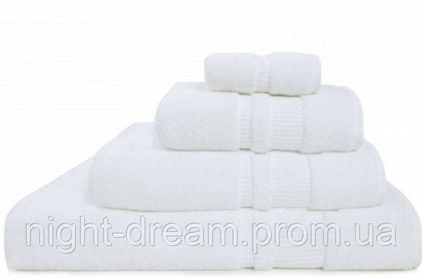 Банное махровое полотенце 70х140 Hamam PERA WHITE