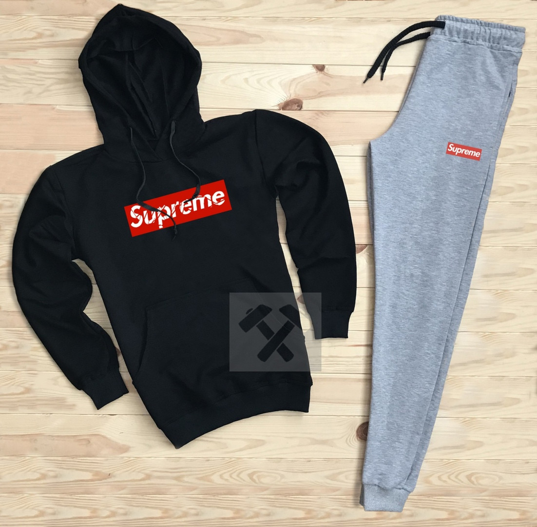 Спортивный мужской костюм Supreme (Супрем), черный верх, серые штаны, код OW-2047 xl
Спортивный мужской костюм Supreme (Супрем), черный верх, серые штаны, код OW-2047 xl