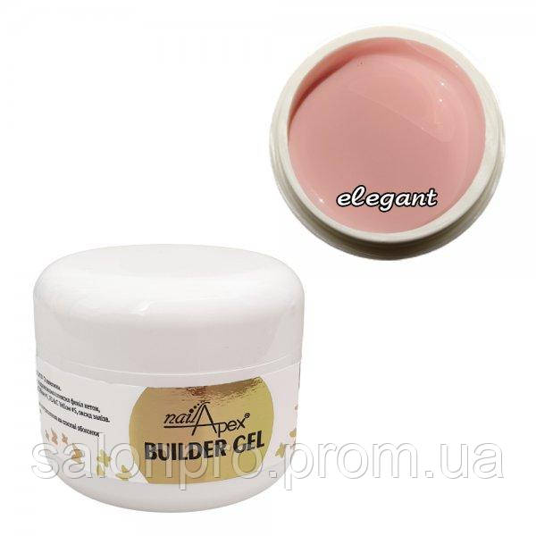 Nailapex Elegant Builder Gel - моделирующий гель без опила элегантный розовый, 50 мл
Nailapex Elegant Builder Gel - моделирующий гель без опила элегантный розовый, 50 мл