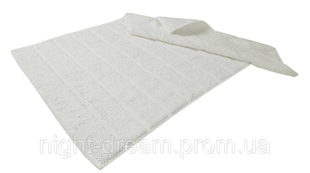 Хлопковый коврик для ванной с антибактериальной защитой HANIM WHITE