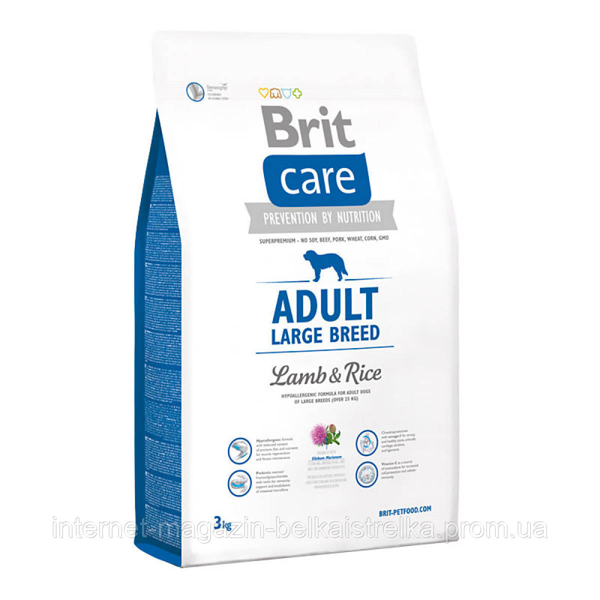 Сухой корм Brit Care Adult Large Breed Lamb & Rice для взрослых собак крупных пород, 12 кг
Сухой корм Brit Care Adult Large Breed Lamb & Rice для взрослых собак крупных пород, 12 кг
