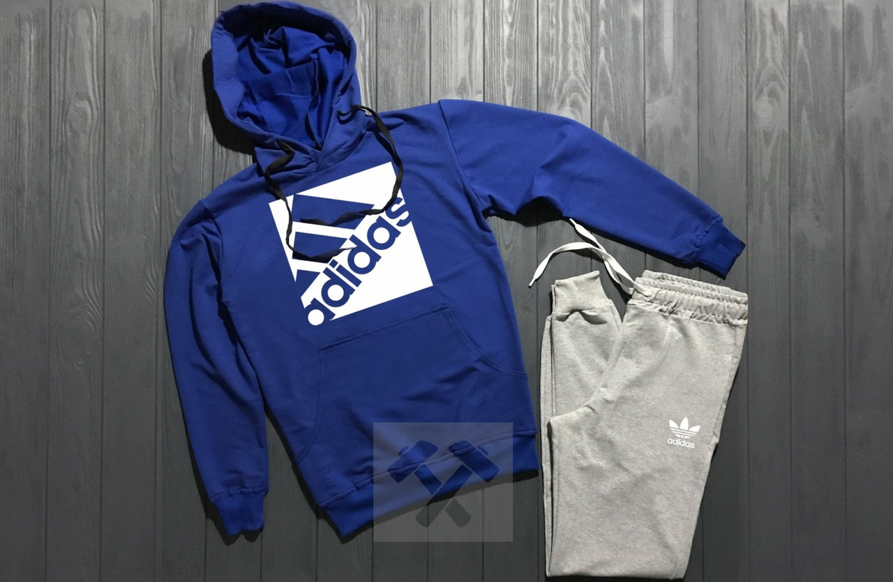 Спортивный мужской костюм Adidas (АдиДас), синий верх, серые штаны, код OW-2091 xxl
Спортивный мужской костюм Adidas (АдиДас), синий верх, серые штаны, код OW-2091 xxl