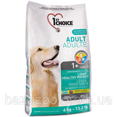 Сухой корм 1st Choice Adult Light Healthy Weight для собак низкокалорийный с курицей 6 кг
Сухой корм 1st Choice Adult Light Healthy Weight для собак низкокалорийный с курицей 6 кг