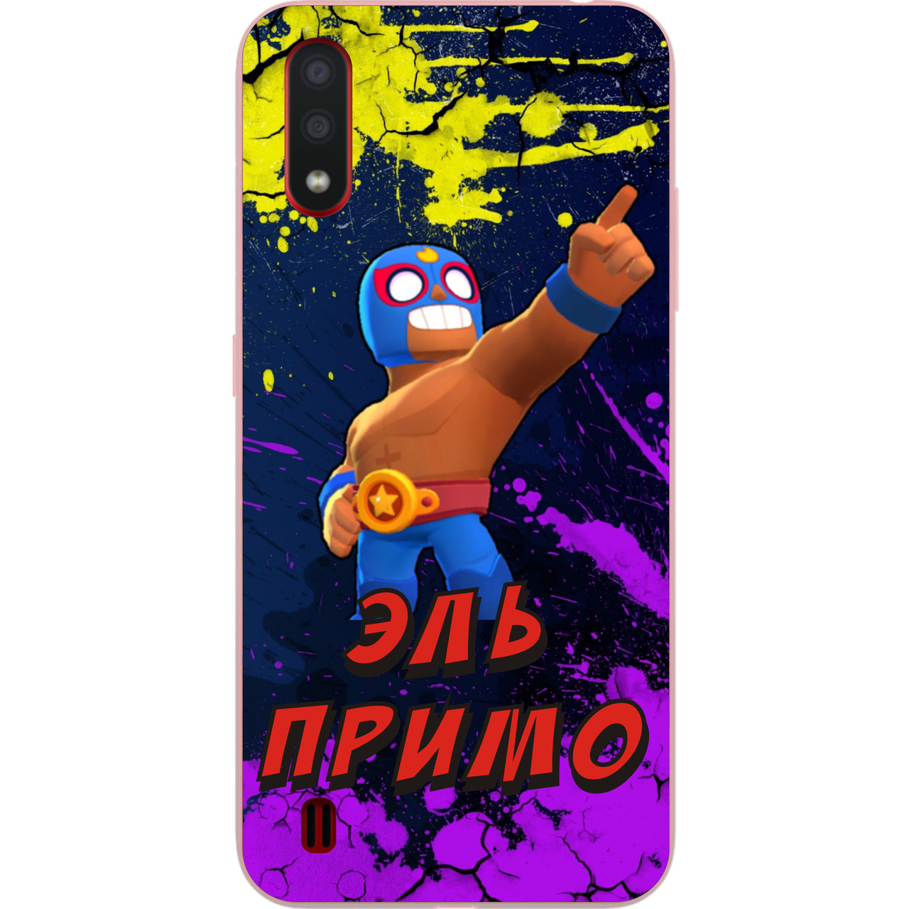 Оригинальный чехол для Samsung A01 Galaxy A015F с картинкой Бравл Старс Эль Примо, Разные цвета
Оригинальный чехол для Samsung A01 Galaxy A015F с картинкой Бравл Старс Эль Примо, Разные цвета