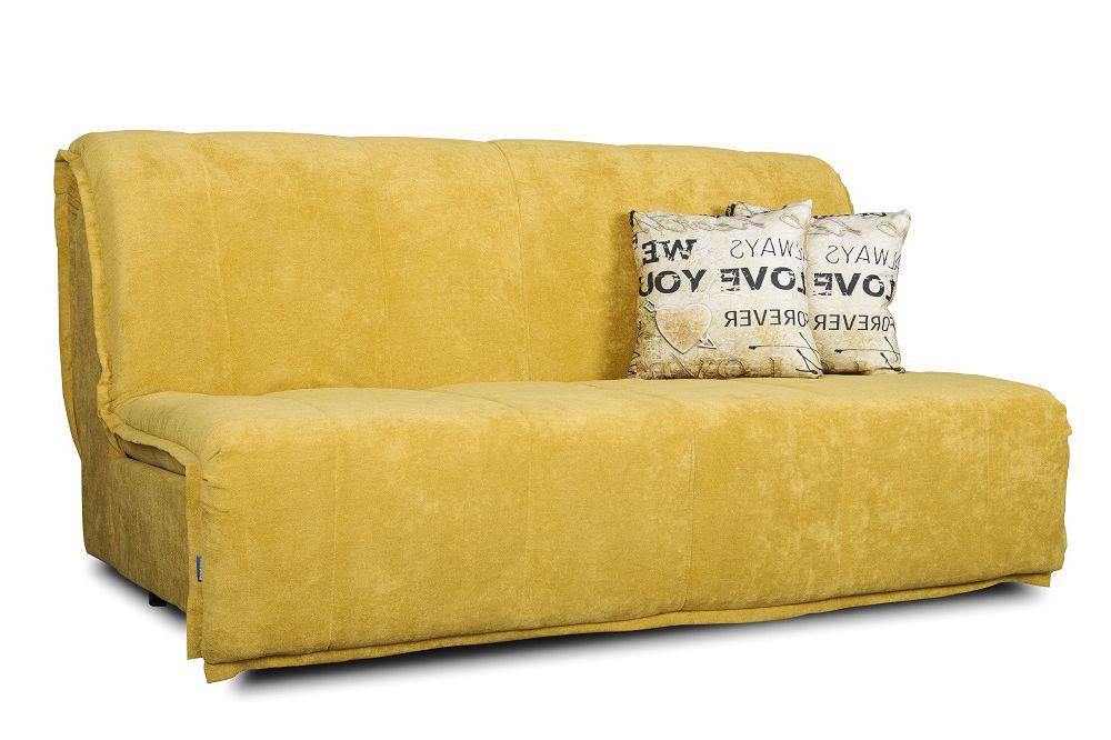 

Желтый диван прямой Мальта аккордеон со спинкой ( от 0,7 м до 2 м в ширину ) Константа 80см, Любой на выбор
