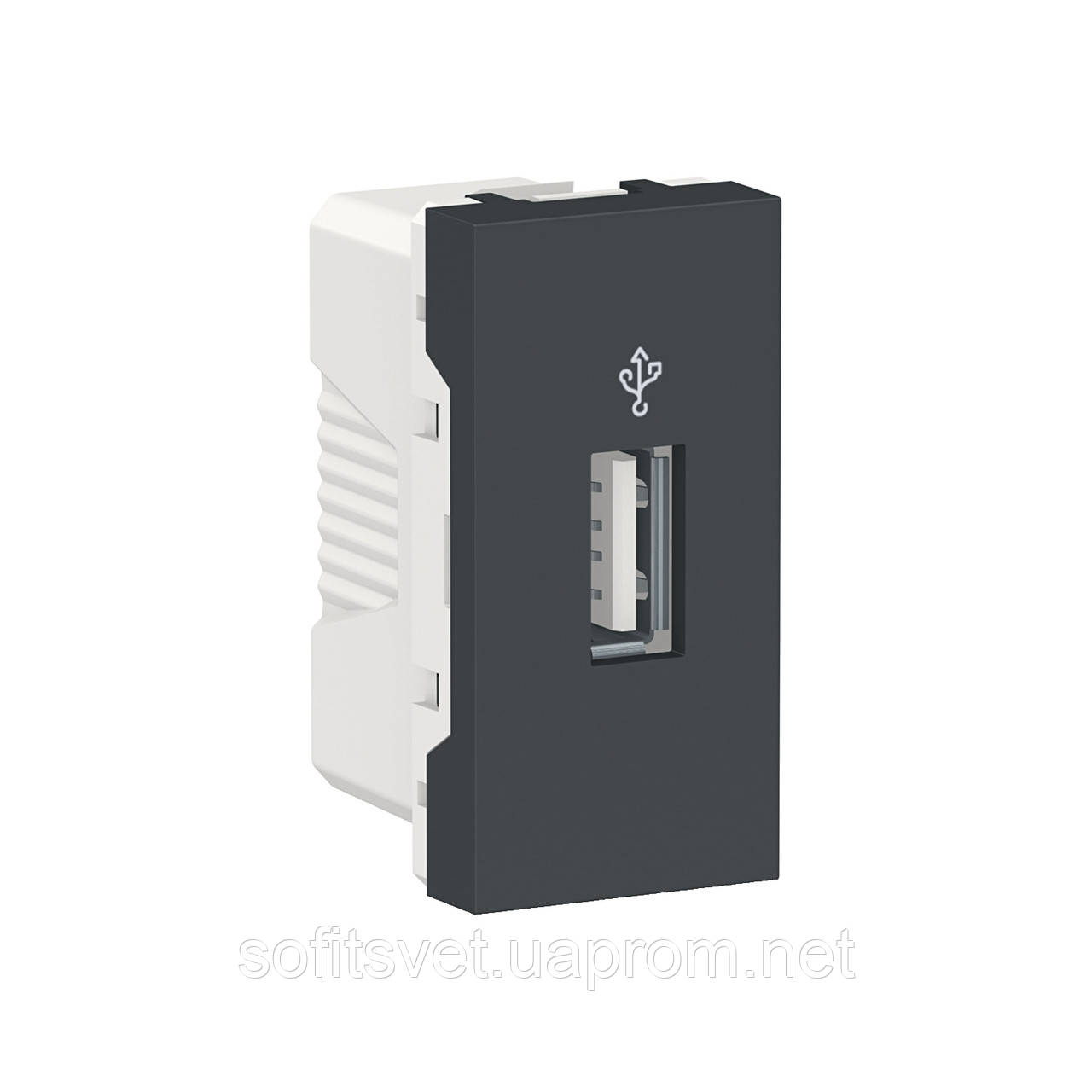 Розетка USB для передачи данных, 1 модуль, антрацит, Unica New, NU342954 Schneider Electric
Розетка USB для передачи данных, 1 модуль, антрацит, Unica New, NU342954 Schneider Electric