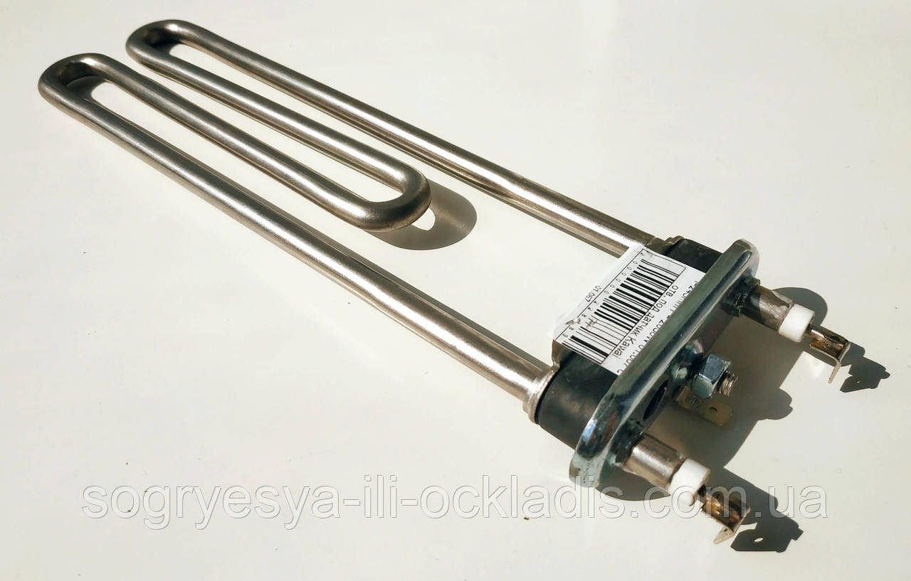 Тэн для стиральной машины l=245mm P= 2050W 01.067 с отв. под датчик Kawai код товара: 7453
Тэн для стиральной машины l=245mm P= 2050W 01.067 с отв. под датчик Kawai код товара: 7453