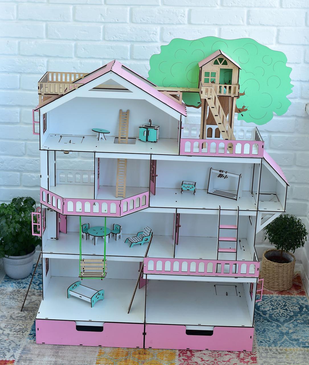 Кукольный домик NestWood Дом приключений для кукол ЛОЛ + мебель 9 шт Белый с розовым (kdl005r)
Кукольный домик NestWood Дом приключений для кукол ЛОЛ + мебель 9 шт Белый с розовым (kdl005r)