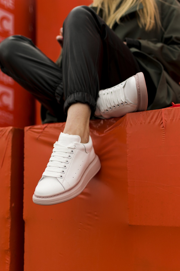 Кроссовки женские Alexander McQueen White/Pink, Александр Маккуин, натуральная кожа, код SS-0012
Кроссовки женские Alexander McQueen White/Pink, Александр Маккуин, натуральная кожа, код SS-0012