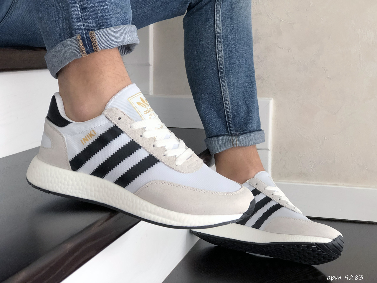 Кроссовки мужские Adidas Iniki белые, Адидас Иники, дышащий материал, замша, прошиты. Код SD-9283 44
Кроссовки мужские Adidas Iniki белые, Адидас Иники, дышащий материал, замша, прошиты. Код SD-9283 44