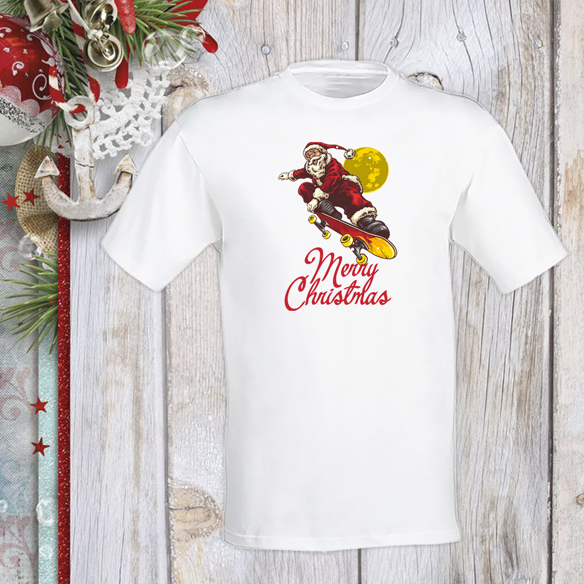 Футболка с новогодним принтом Дед Мороз на скейте "Merry Christmas" 2 Push IT XXXL, Белый
Футболка с новогодним принтом Дед Мороз на скейте "Merry Christmas" 2 Push IT XXXL, Белый