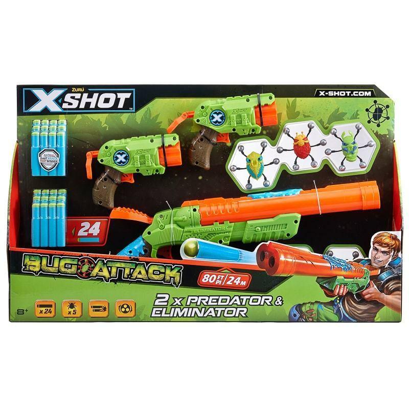 Бластери Zuru X-Shot 2 Predator & Eliminator Bug Attack Вогонь по жукам (4818) (B01IO95VZC)
Бластери Zuru X-Shot 2 Predator & Eliminator Bug Attack Вогонь по жукам (4818) (B01IO95VZC)