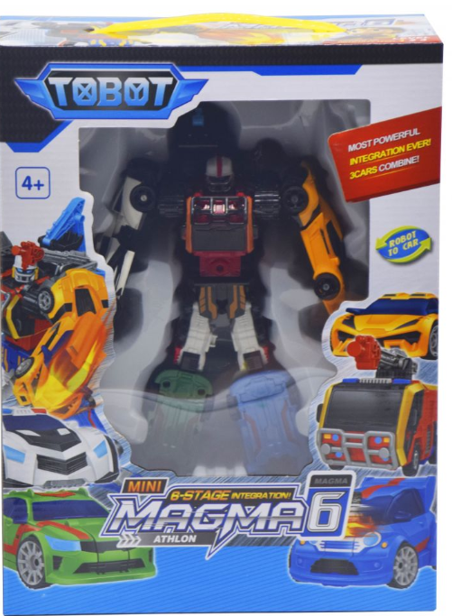 Трансформер Тобот Магма Magma 24 см 6 в 1, шесть машин собираются в тобота tobot 535
Трансформер Тобот Магма Magma 24 см 6 в 1, шесть машин собираются в тобота tobot 535