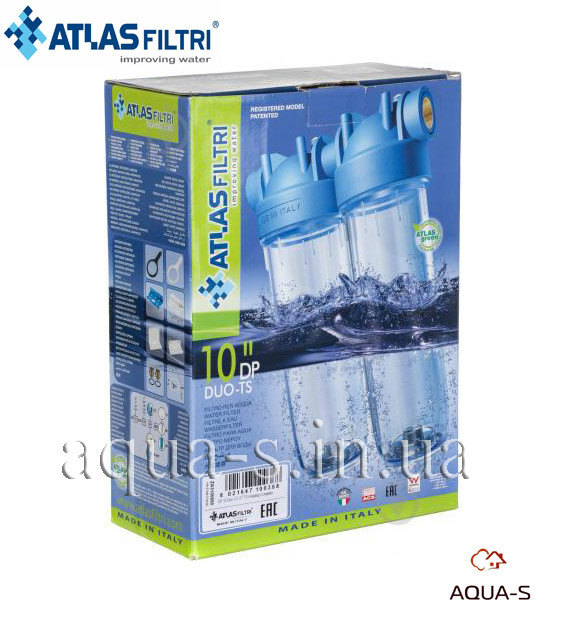 Фильтр-колбы для холодной воды Atlas Filtri DP DUO TS Dn 1/2" 45° Высота 20" (двойная колба)ZA1391301
Фильтр-колбы для холодной воды Atlas Filtri DP DUO TS Dn 1/2" 45° Высота 20" (двойная колба)ZA1391301