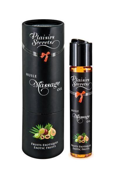 Массажное масло Plaisirs Secrets Exotic Fruits (59мл) с афродизиаками съедобное, подарочная упаковка
Массажное масло Plaisirs Secrets Exotic Fruits (59мл) с афродизиаками съедобное, подарочная упаковка