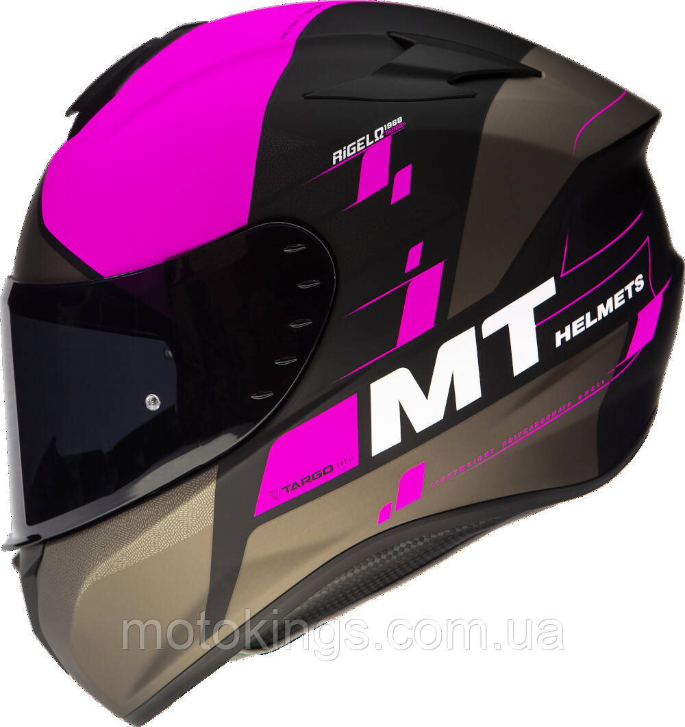 MT ШЛЕМ INTEGRALNY TARGO RIGEL A8 MATT FLUOR PINK ЦВЕТ РОЗОВЫЙ FLUO MAT/ЧЕРНЫЙ/КОРИЧНЕВЫЙ РАЗМЕР M
MT ШЛЕМ INTEGRALNY TARGO RIGEL A8 MATT FLUOR PINK ЦВЕТ РОЗОВЫЙ FLUO MAT/ЧЕРНЫЙ/КОРИЧНЕВЫЙ РАЗМЕР M