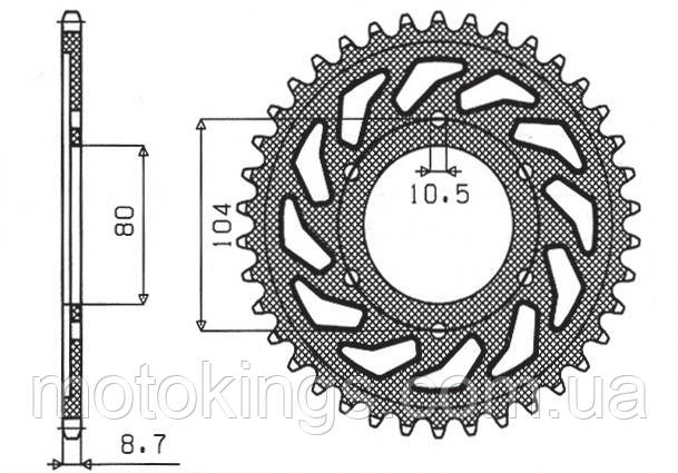SUNSTAR ЗВЕЗДА ЗАДНЯЯ 488 46 KAWASAKI ZX 12R 00-06, ZXR 750H2 90 (JTR488.46) (ЦЕПЬ. 530)
SUNSTAR ЗВЕЗДА ЗАДНЯЯ 488 46 KAWASAKI ZX 12R 00-06, ZXR 750H2 90 (JTR488.46) (ЦЕПЬ. 530)