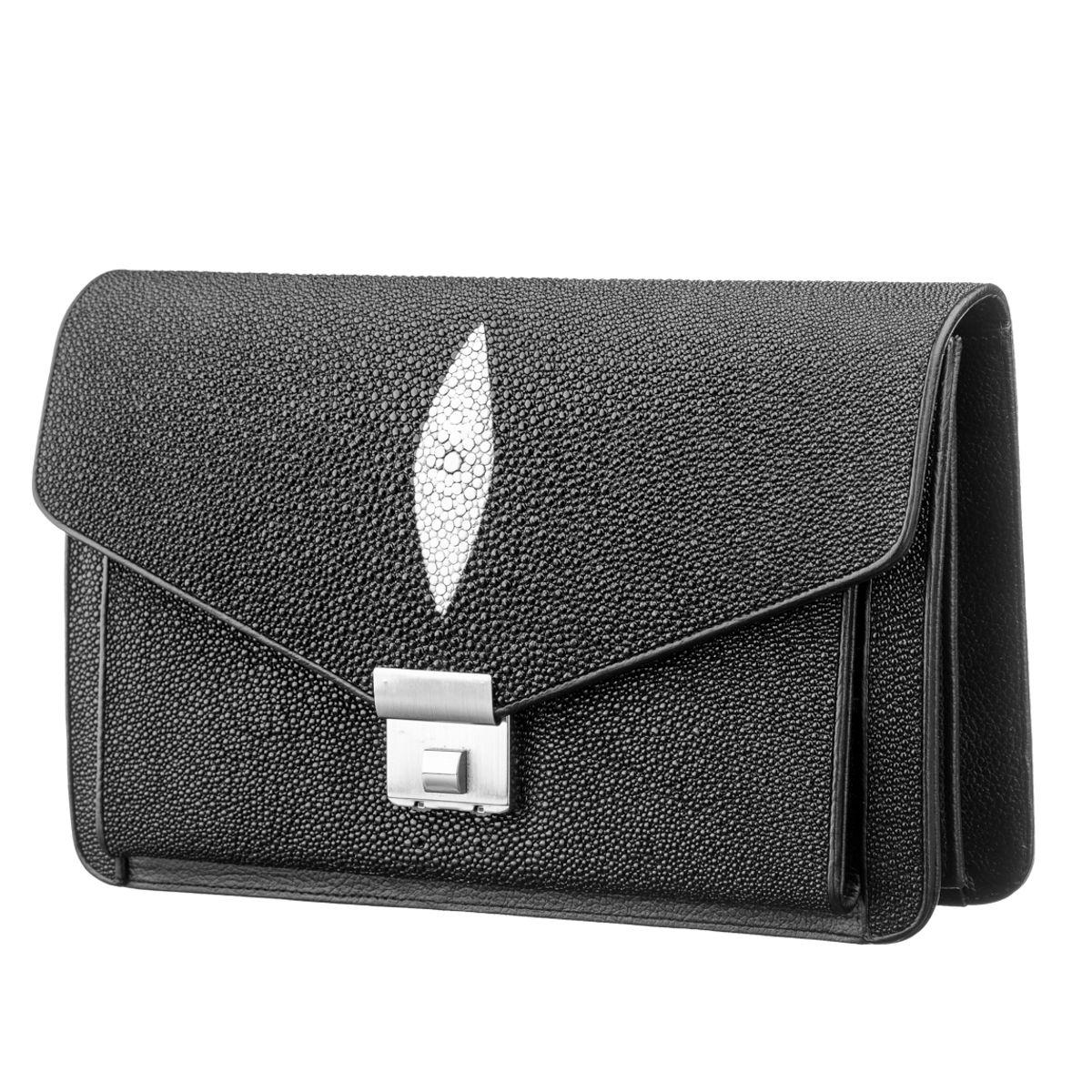 Барсетка женская STINGRAY LEATHER 18292 из натуральной кожи морского ската Черная, Черный
Барсетка женская STINGRAY LEATHER 18292 из натуральной кожи морского ската Черная, Черный