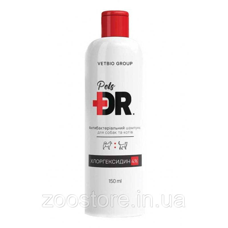 Шампунь антибактеріальний з хлоргексидином 4% для собак і котів Dr. Pets 150 мл Vetbio Group
Шампунь антибактеріальний з хлоргексидином 4% для собак і котів Dr. Pets 150 мл Vetbio Group