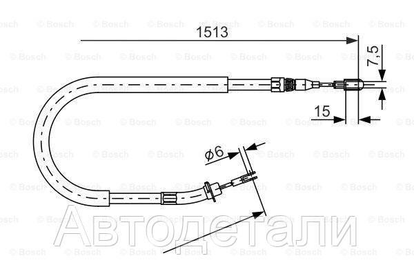 Трос ручного тормоза 1.513 mm Mercedes Sprinter, Volkswagen LT (пр-во Bosch) 1 987 477 852
Трос ручного тормоза 1.513 mm Mercedes Sprinter, Volkswagen LT (пр-во Bosch) 1 987 477 852