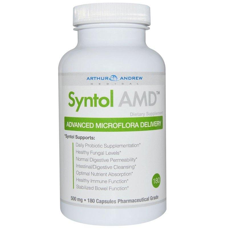 Arthur Andrew Medical, Syntol AMD, пищевой фермент, добавка для улучшения микрофлоры 180 капсул
Arthur Andrew Medical, Syntol AMD, пищевой фермент, добавка для улучшения микрофлоры 180 капсул