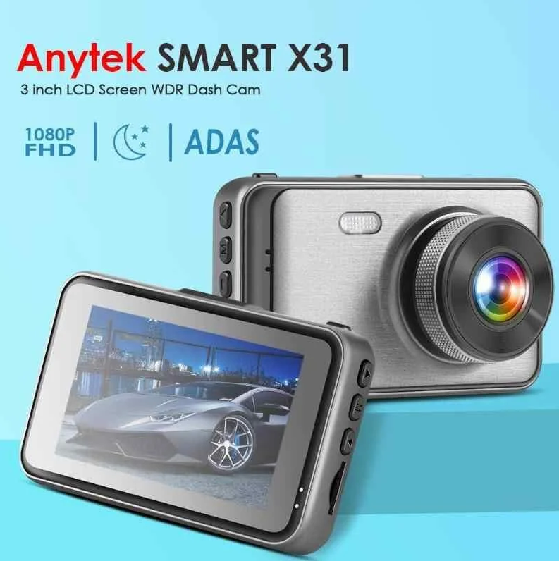 Автомобильный видеорегистратор Anytek X31 1080P FHD 3,0 " / Двойной объектив / G-сенсор / Ночное видение
Автомобильный видеорегистратор Anytek X31 1080P FHD 3,0 " / Двойной объектив / G-сенсор / Ночное видение